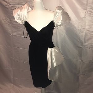 Black and white dress with sparkles